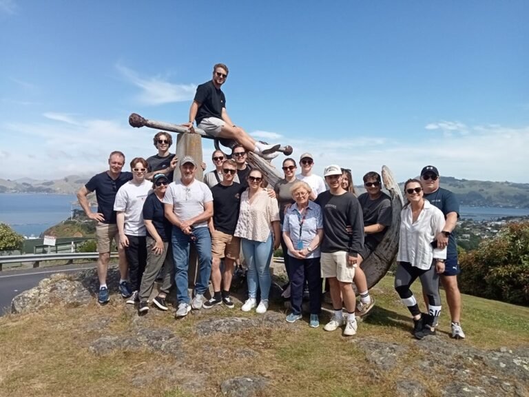 A group at a Dunedin lookout